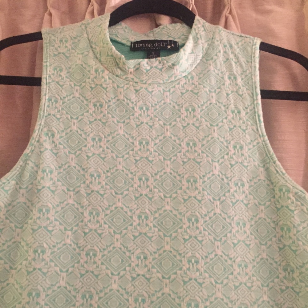 Mint Aztec Tank - Picture 2 of 3